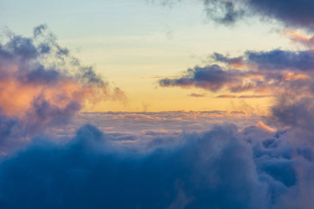 istock Purple sunset from the mountains 1322386164