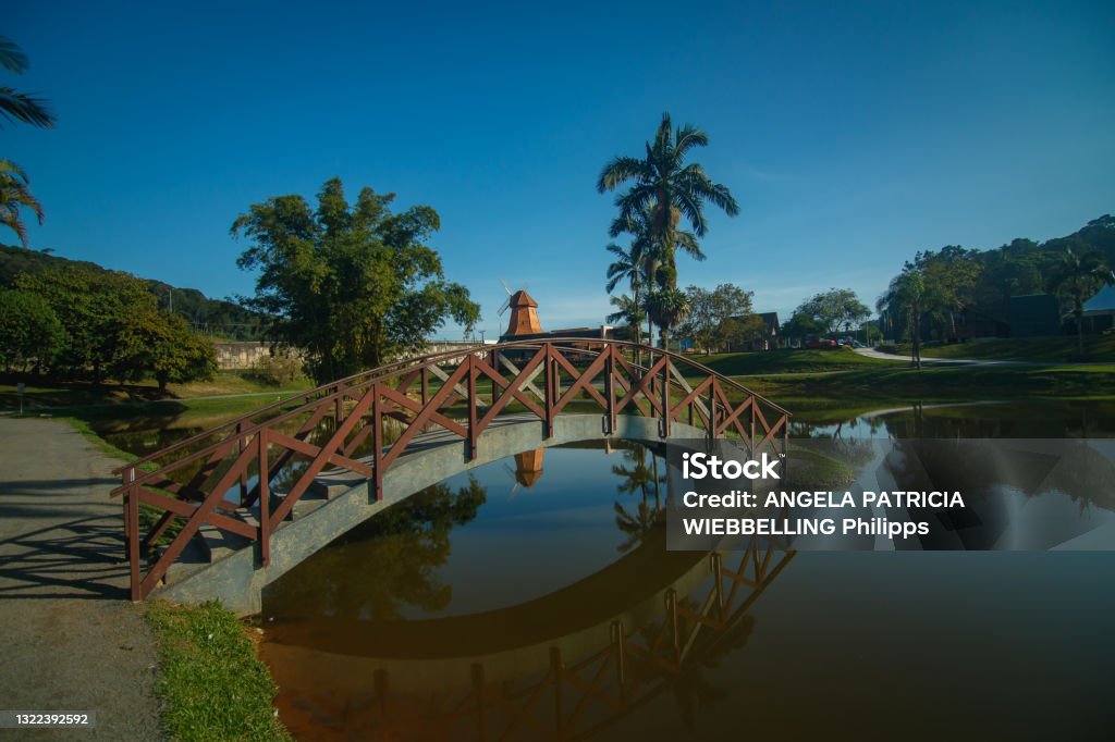 Joinville Portico Touristic spot in Joinville, close to the BR-101 highway and Expoville. Characteristic cultural place of the city. Joinville - Brazil Stock Photo