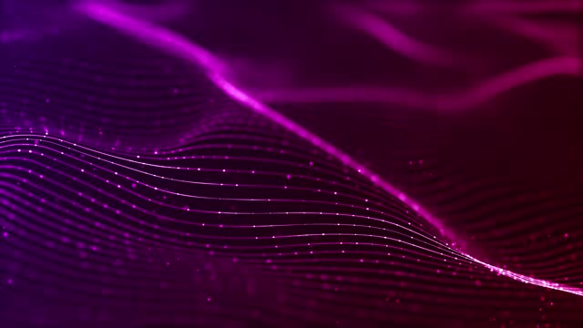 4K Soft wave and big data background(loopable)