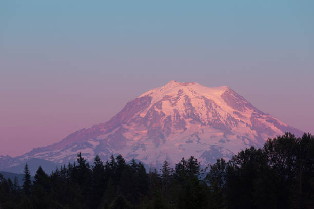 istock Pink Sunset on Mt. Rainier 1322398528