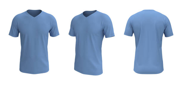 istock men's short sleeve t-shirt mockup in front, side and back views 1322401079