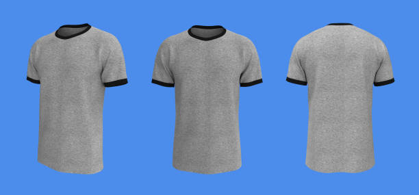 istock men's short-sleeve t-shirt mockup in front, side and back views 1322401145