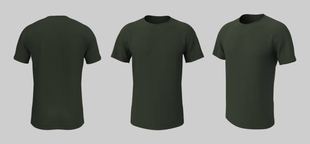 istock men's short- sleeve t-shirt mockup in front, side and back views 1322401177