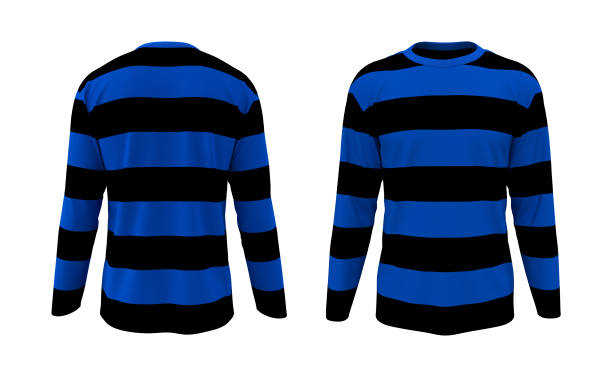 istock men's long-sleeve t-shirt mockup in front and back views 1322401196