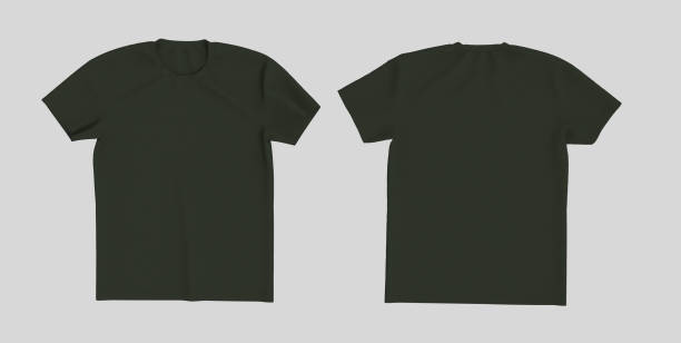 istock men's short-sleeve t-shirt mockup in front, and back views 1322401331