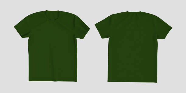 istock men's short- sleeve t-shirt mockup in front, and back views 1322401435