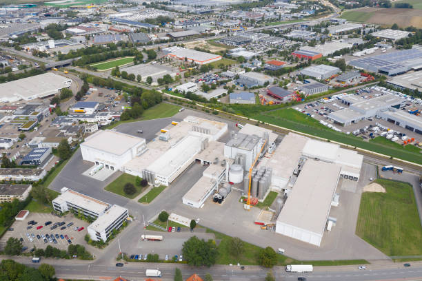 istock Silos at Industrial Plant, Aerial View 1322402778