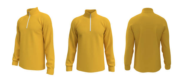 istock Blank tracktop shirt mockup, track front, side and back view 1322404921