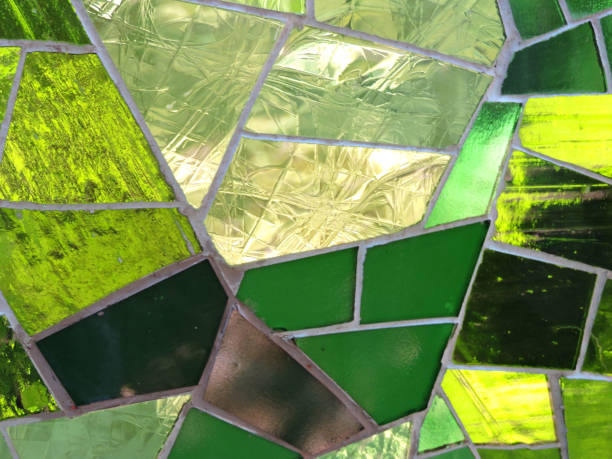 istock Green Stained Glass Background 1322405431