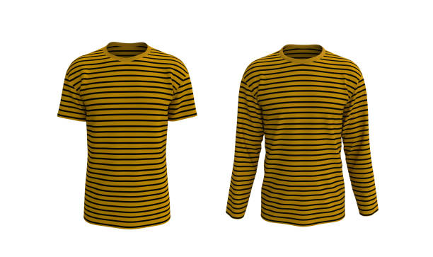 istock men's striped t-shirt mockup in front view 1322405641