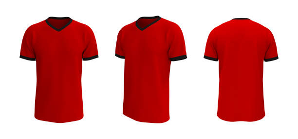 istock men's short-sleeve t-shirt mockup in front, side and back views 1322405785