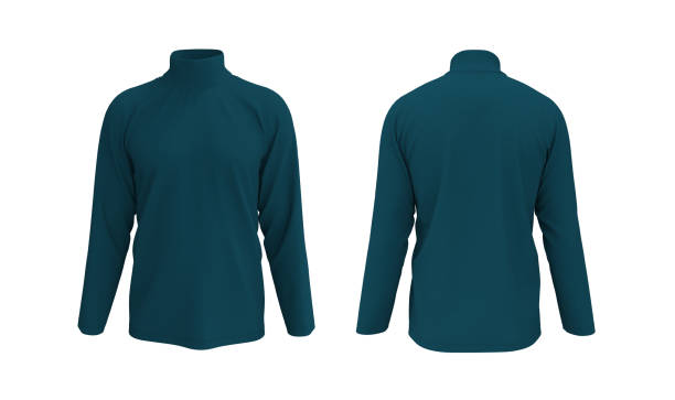 istock Long-sleeve turtleneck shirt mockup 1322406371