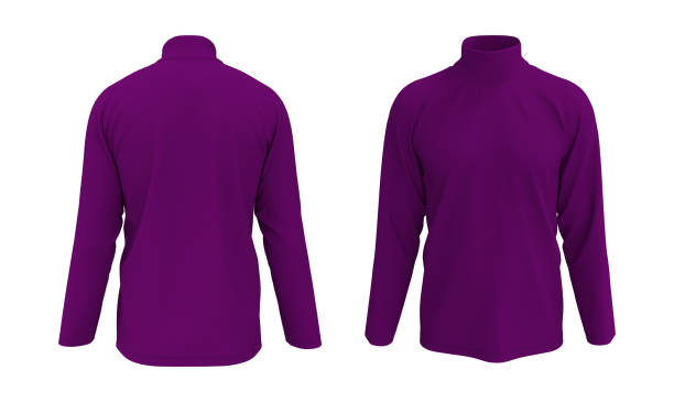 istock Long-sleeve turtleneck shirt mockup 1322406412