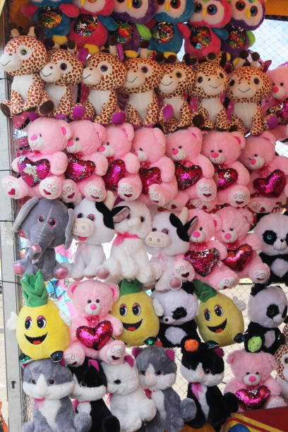 istock Stuffed Animals for prizes at rural carnival 1322417279