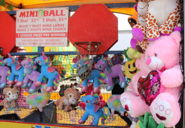 istock Stuffed Animals for prizes at rural carnival 1322417518