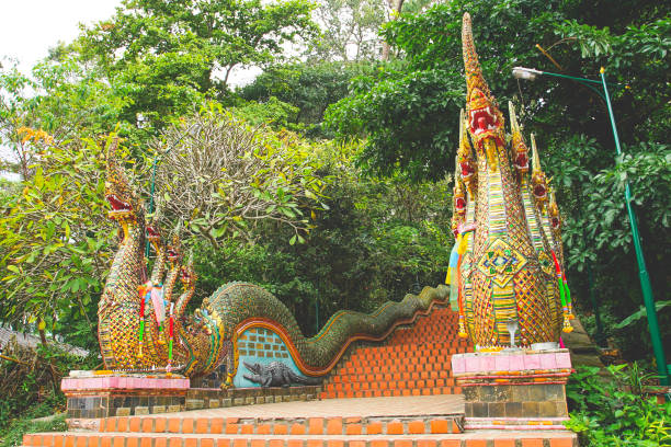 istock Naga stairs in Wat Phra That Doi Suthep 1322420319