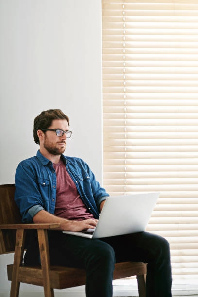 istock My laptop allows me to work easily at home 1322422548