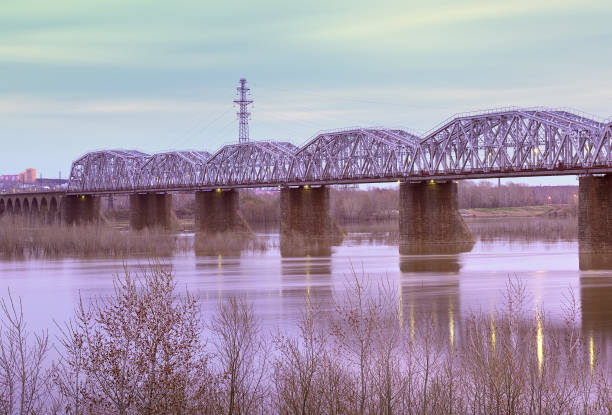 istock Railway bridge in Novosibirsk 1322427561