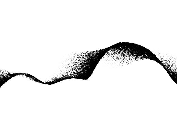 散乱ドットの波を持つ抽象的な背景 - stochastic点のイラスト素材／クリップアート素材／マンガ素材／アイコン素材