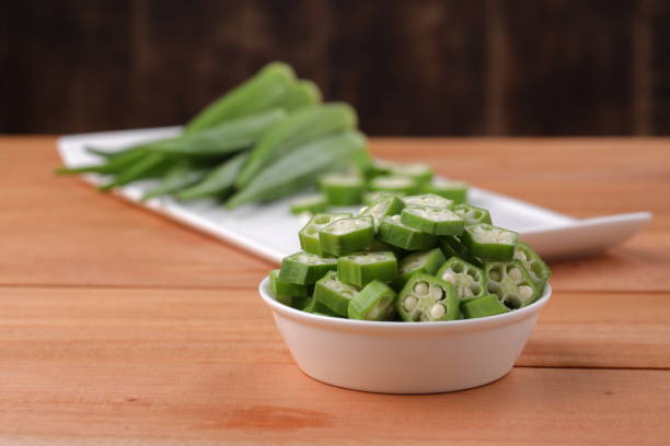 istock Lady's finger or Okra 1322439527