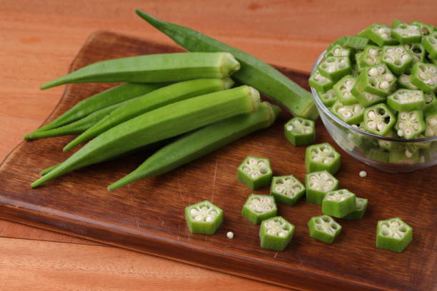 istock Lady's finger or Okra 1322439531