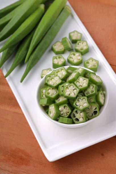 istock Lady's finger or Okra 1322439533