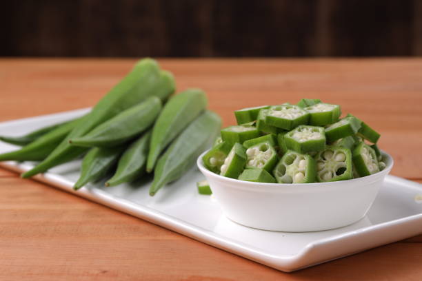 istock Lady's finger or Okra 1322439551