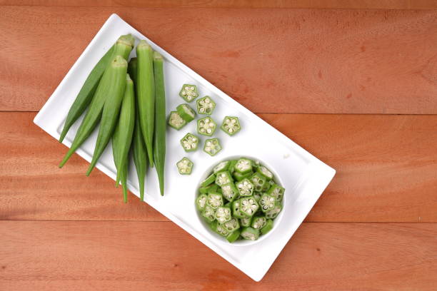 istock Lady's finger or Okra 1322439552