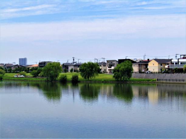 istock Japan. June. Lake town. 1322439598