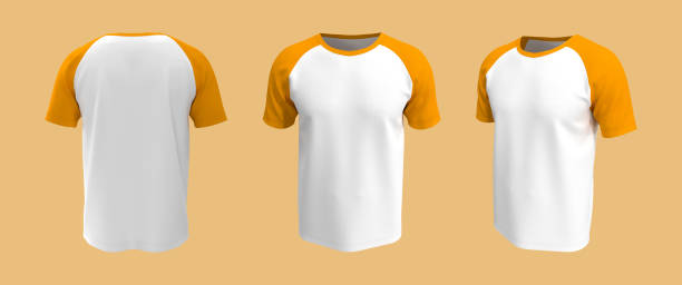 istock men's short-sleeve raglan t-shirt mockup in front, side and back views 1322444045