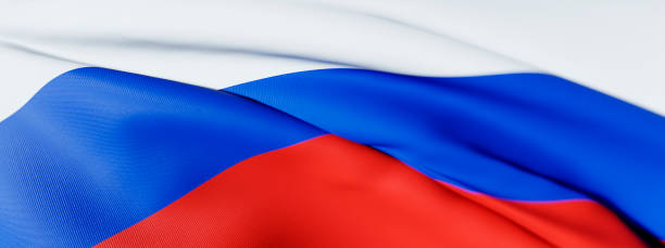 russian federation wavy flag wavy flag background - federation imagens e fotografias de stock