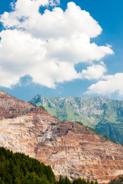 Erzberg iron mine in Styria in Austria