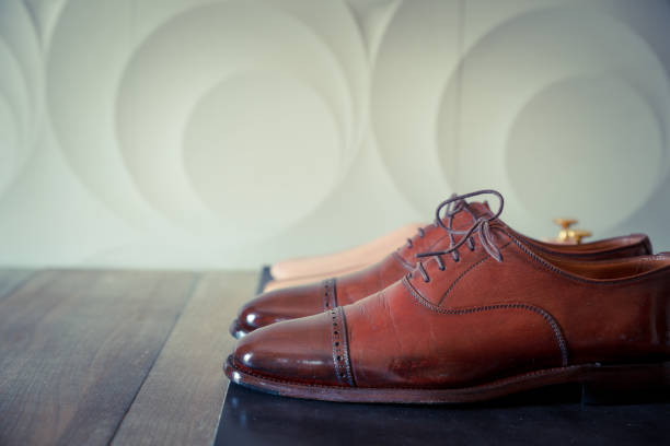 istock Brown leather dress shoes 1322452394