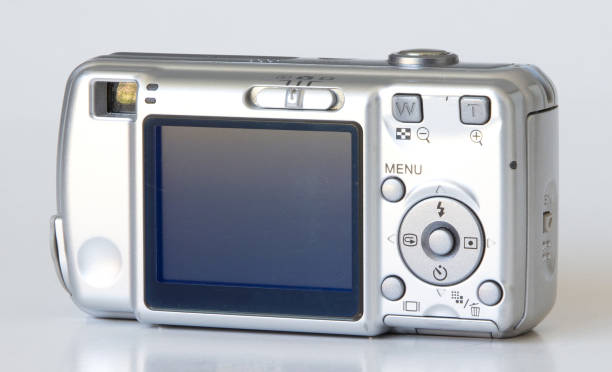 istock Old digital camera isolated, obsolete and not in use anymore, dusty and dirty 1322457523