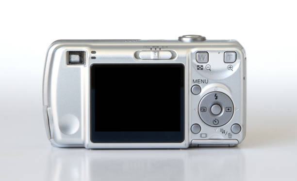 istock Old digital camera isolated, obsolete and not in use anymore, dusty and dirty 1322457569