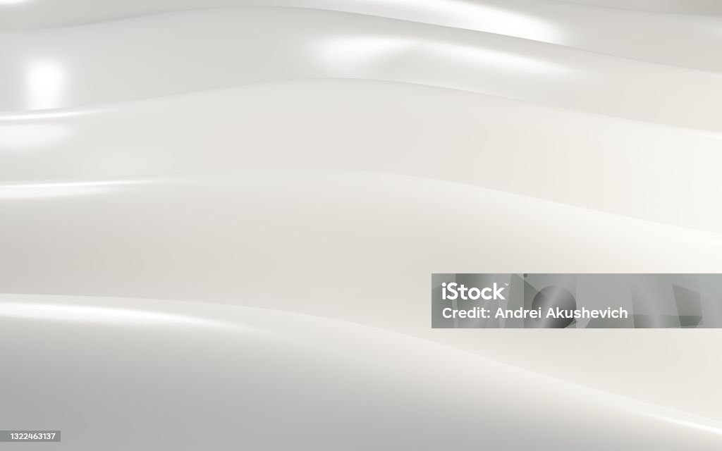 Abstract Milk White Background Wave Pattern In Pearl Color Smooth Bends  Liquid Waves Ripple Of Milky Surface Texture Cosmetic Cream Or Yogurt Soft  Silk Shiny Fabric Wallpaper 3d Illustration Stock Photo -