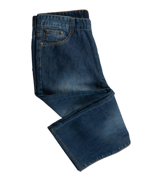 istock Blue jeans isolated on white background.Beautiful jeans 1322464665
