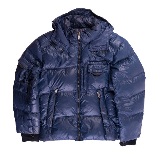 istock Men's jacket in a hood isolated on a white background. Windbreaker jacket 1322464732