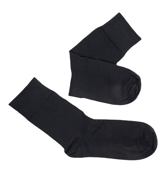 istock cotton socks isolated on a white background. 1322464741