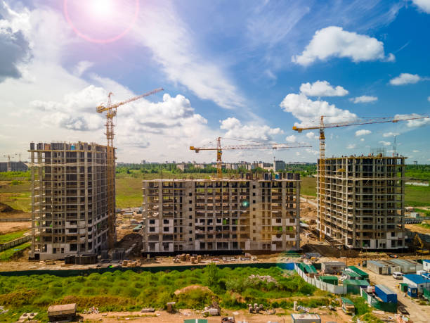 istock New real estates construction site. City development and expansion. 1322470221
