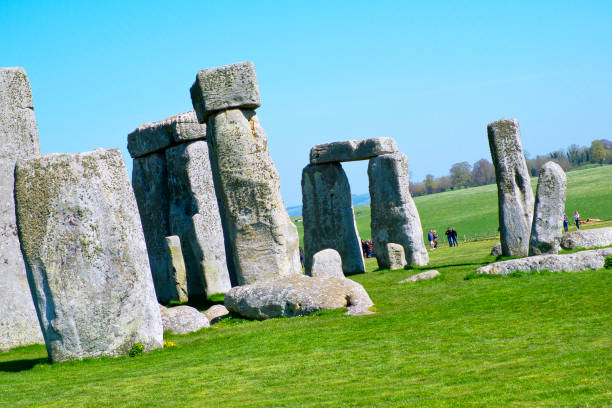 ruiny neolityczne stonehenge, salisbury, wielka brytania - stonehenge ancient civilization religion archaeology zdjęcia i obrazy z banku zdjęć