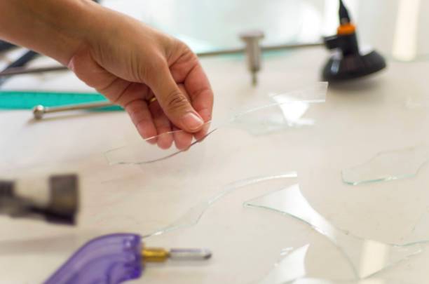 istock young woman working with glass in her own workshop 1322480486