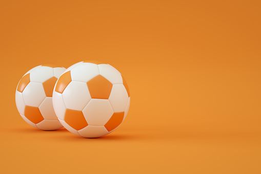 3d rendering of Soccer Ball, Minimal Background.