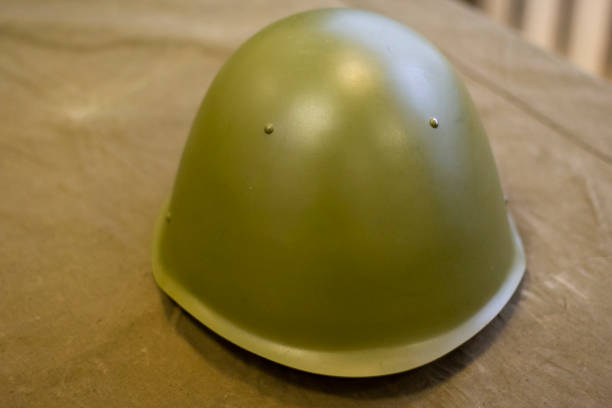 istock Military helmet of a Soviet soldier during the Second World War. 1322485345