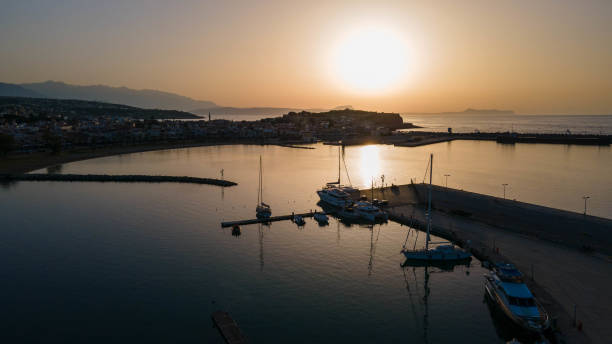 istock Sunset in Rethymno, Crete, Greece 1322485466