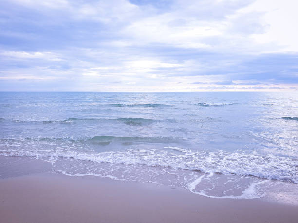 istock Beautiful beach and sea with clear sky background . 1322486472