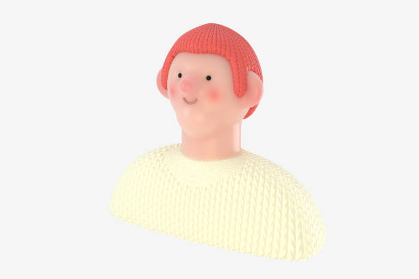 istock 3D Bright people portrait - young woman 1322486835
