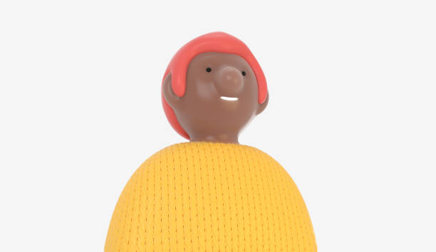 istock 3D Bright people portrait - young woman 1322486845