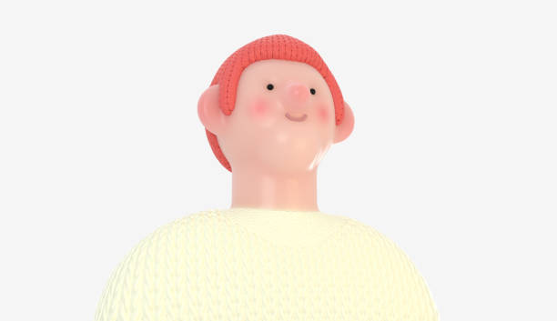 istock 3D Bright people portrait - young woman 1322486866
