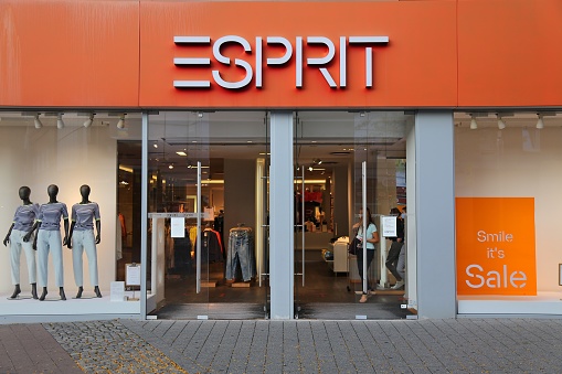 Esprit fashion shop in downtown Herne, Germany. Esprit Holdings operates over 400 retail stores.